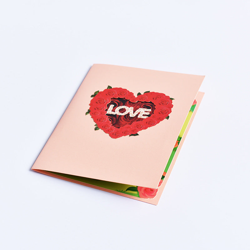 "Love" 3D Pop-Up Card