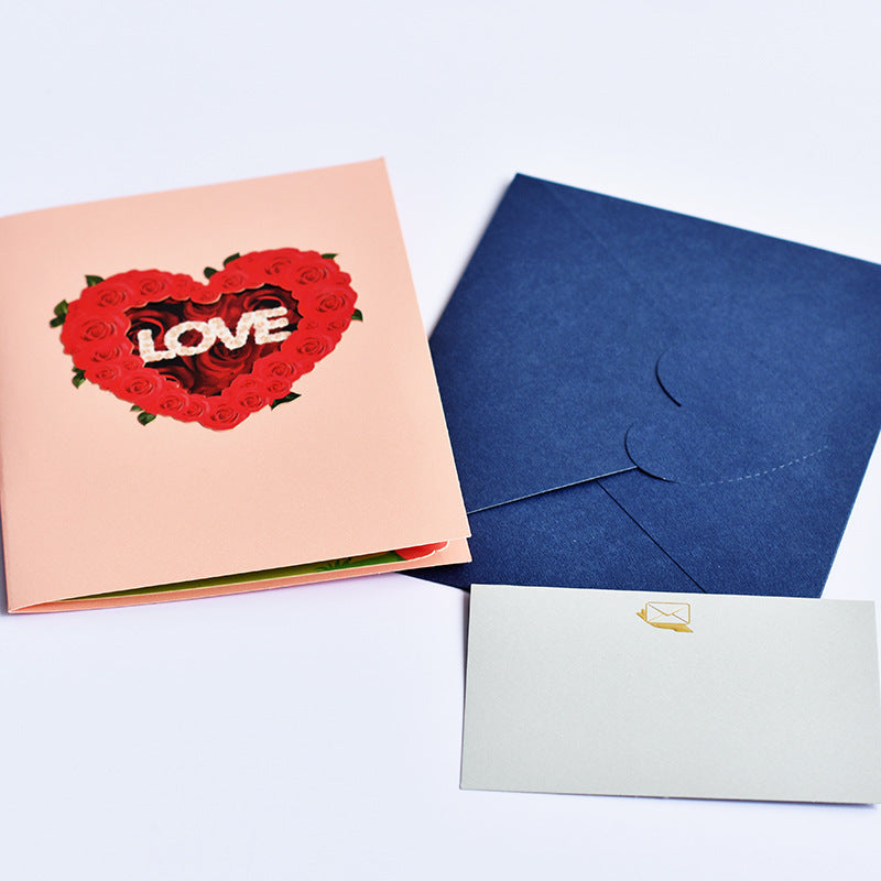 "Love" 3D Pop-Up Card