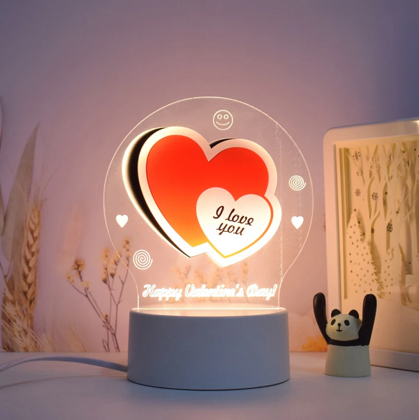Valentines "I Love You" Multi-Colour LED Lamp