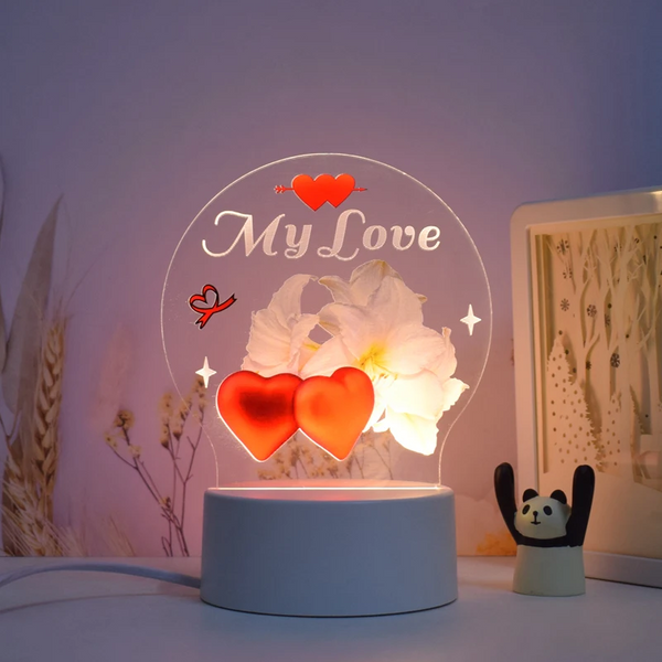 "My Love" Multi-Colour LED Lamp