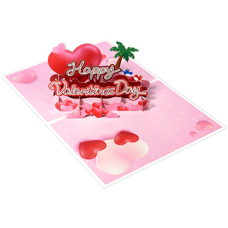 "Happy Valentines Day" 3D Pop-Up Card