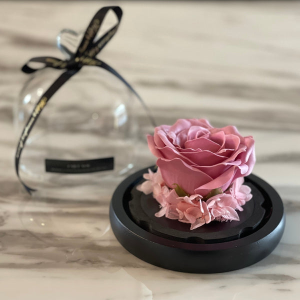 Rose with Removeable Glass