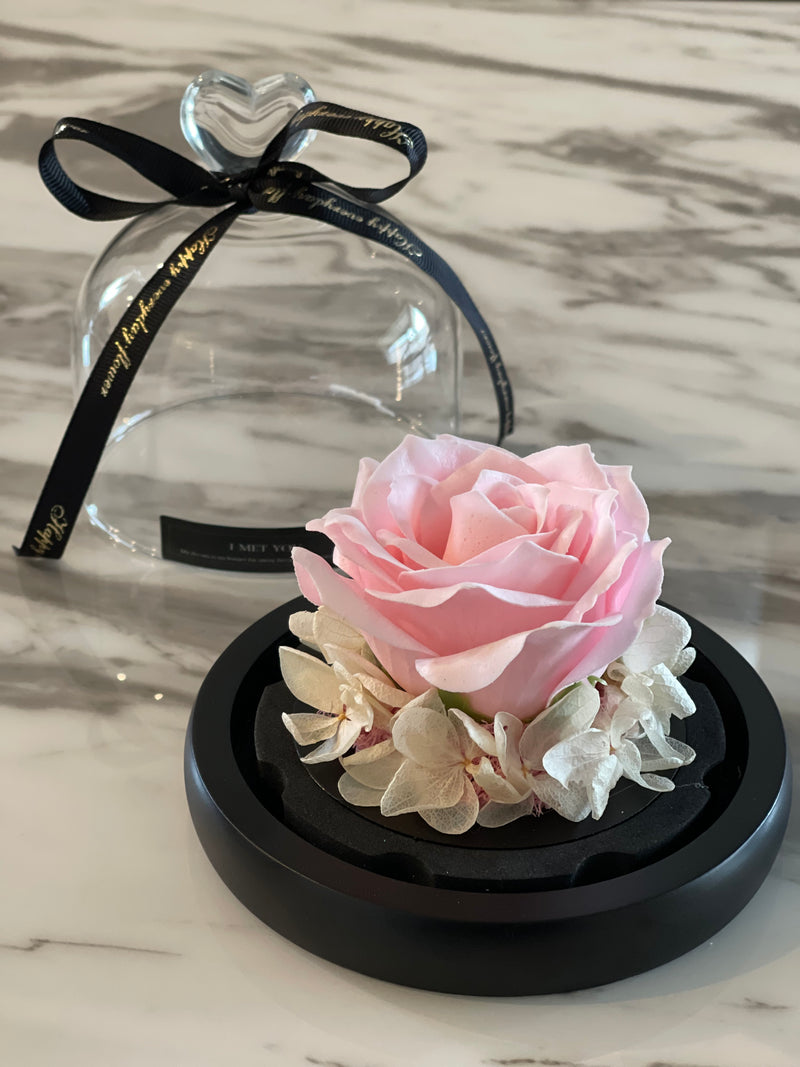 Rose with Removeable Glass