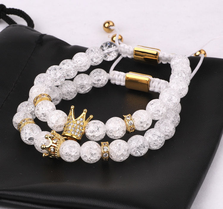 King & Queen Bracelet Set