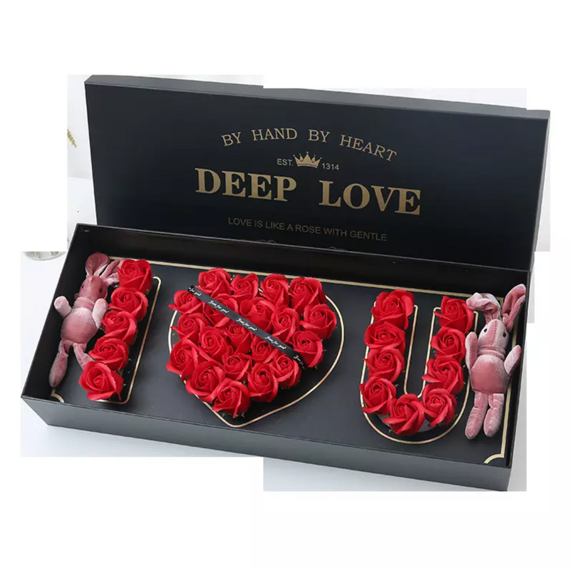 "I Love U" Rose Box